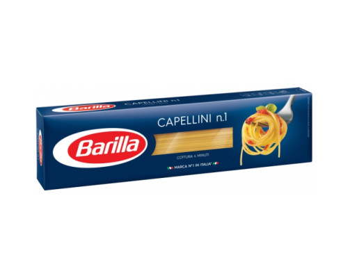 Макаронные изделия BARILLA Capellini из твердых сортов пшеницы, группа А, высший сорт, Россия, 450г