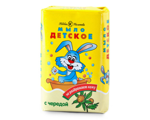 Мыло туалетное "Невская Косметика Детское" 90г с чередой 