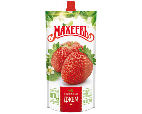 Джем "МахеевЪ" 300г клубничный нестерилиз.дой-пак