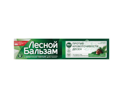 Зубная паста Лесной бальзам экстракт коры дуба и пихты, Россия, 75мл