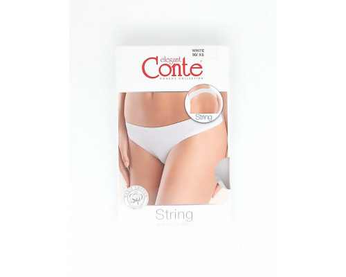 Трусы женские "Conte" White String LST 2000 90/XS
