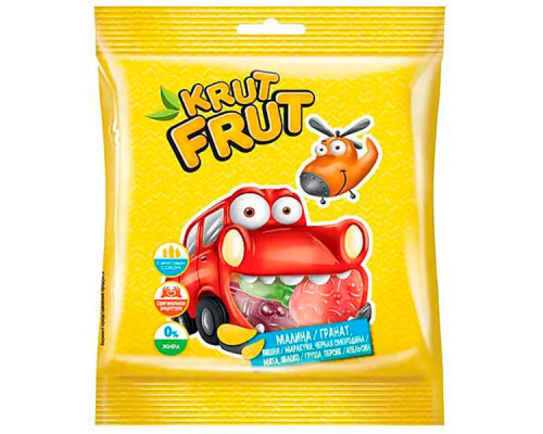 Мармелад KRUT FRUT жевательный, Россия, 30 г