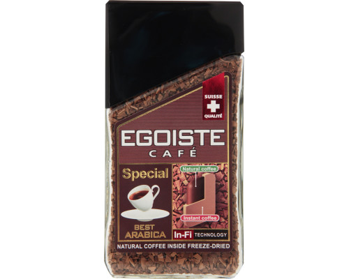 Кофе EGOISTE Special, натуральный, сублимированный, молотый в растворе, Швейцария, 100 г