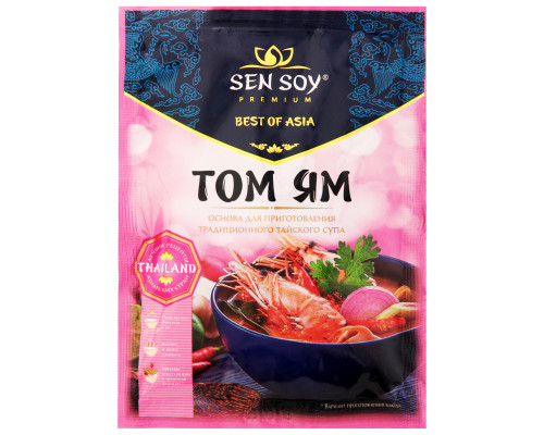 Соус "Сэн сой Премиум" 80г основа для супа Том Ям м/у