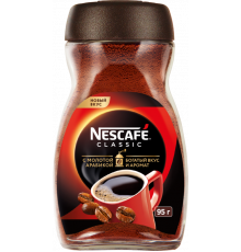 Кофе NESCAFE Classic натуральный, растворимый, молотой арабикой, 95 г 