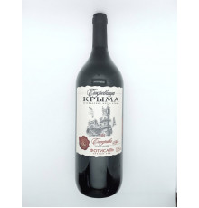 Вино столовое "Саперави Мерло" 1,5л красное полуслад. 10-12%