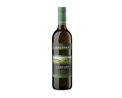 Вино"Алиготе"0,7л. белое сух.11-13,0 % Инкерманский ЗМВ