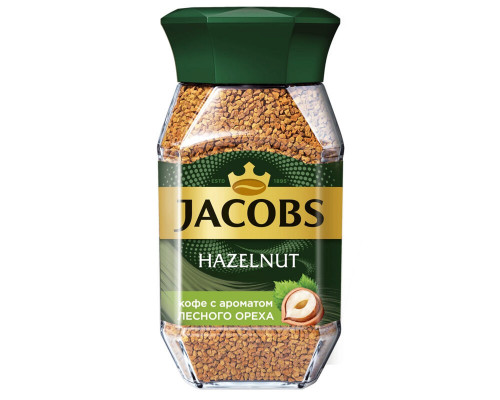 Кофе JACOBS Hazelnut с ароматом лесного ореха, растворимый, сублимированный, 95 г