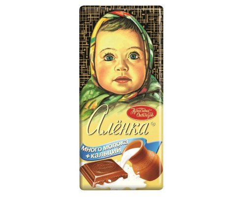 Шоколад "Алёнка" 90г молочный много молока м/у 
