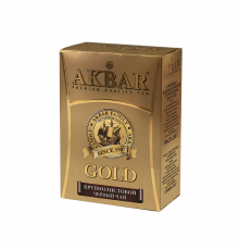Чай AKBAR Gold черный, байховый, крупнолистный, Россия, 250 г