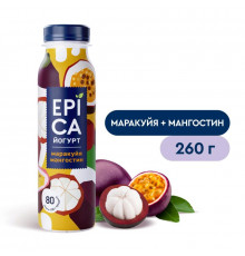 Йогурт питьевой EPICA маракуйя-мангостин 2,5%, без змж, Россия, 260г