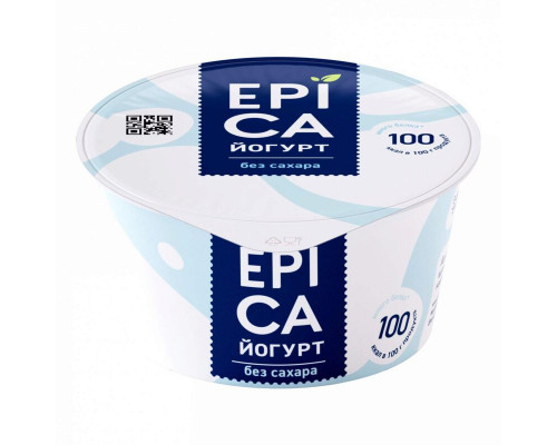 Йогурт EPICA без сахара 6,0%, без змж, Россия, 130г
