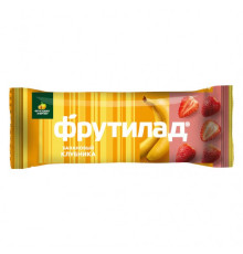 Батончик фруктовый ФРУТИЛАД с бананом и клубникой, Россия, 30г