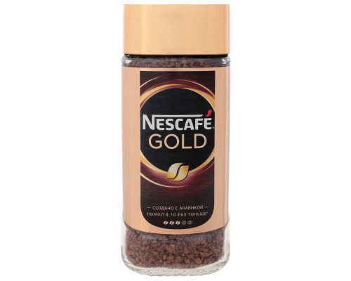 Кофе NESCAFE Gold раствормый, сублимированный, Россия, 95 г