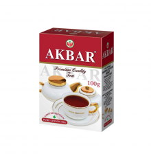 Чай AKBAR Limited Edition черный, байховый, цейлонский, крупнолистный, 100 г  