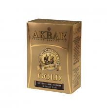 Чай AKBAR Gold черный, байховый, цейлонский, крупнолистный, 100 г  