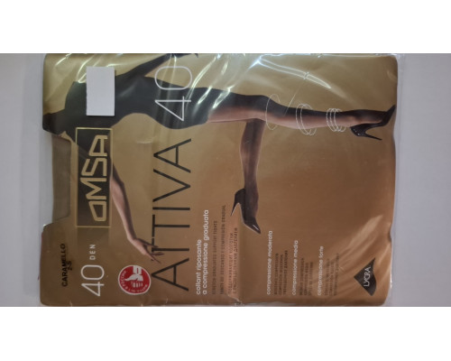 Колготки "Omsa" Attiva 40den 2-S Caramello Карамелло 