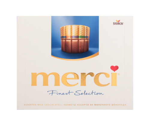 Набор конфет "Merci" 250г Finest Selection ассорти (4 вида) 