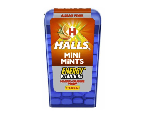 Конфеты HALLS Mini Mints со вкусом манго и апельсина, Турция, 12,5 г 