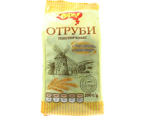 Отруби ОГО пшеничные экструдированные, Россия, 200 г 