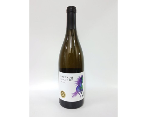 Вино "Донской Мустанг" 0,75л белое сухое 11,5-13,5% 