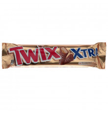 Печенье песочное "Twix" 82г (2*41г) Xtra с карамелью, покрытое молочным шок/м/у