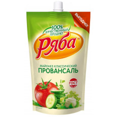 Майонез РЯБА Провансаль Классический 50,5%, Россия, 350г
