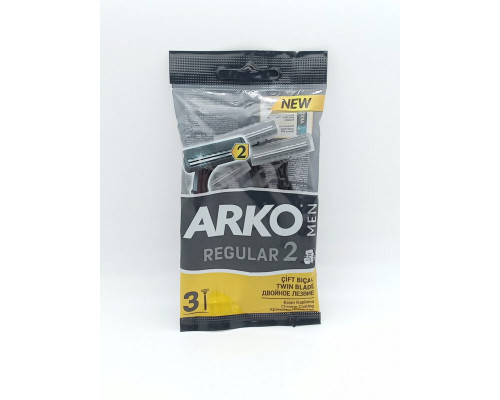 Станок "АRKO" 3шт бритвенный с одноразовыми лезвиями м/у