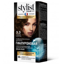 Крем-краска"Stylist Color Pro"для волос Тон 3.3 гор.шоколад 