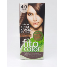 Крем-краска "Fito Color" для волос стойкая Тон 4.0 каштан 