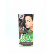 Крем-краска "Fito Color" для волос стойкая Тон 4.36 мокко 