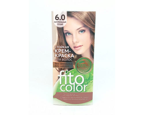 Крем-краска"Fito Color"для волос стойкая Тон 6.0 натур.русый 