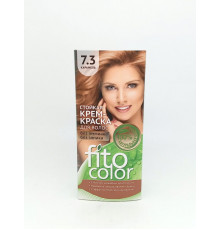 Крем-краска "Fito Color" для волос стойкая Тон 7.3 карамель 
