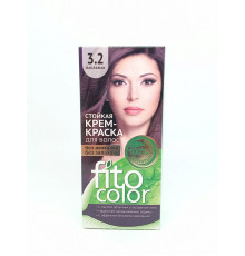 Крем-краска "Fito Color" для волос стойкая Тон 3.2 баклажан 