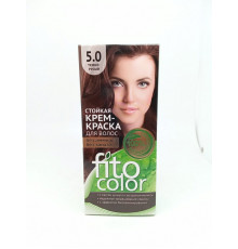 Крем-краска"Fito Color"для волос стойкая Тон 5.0 тёмно-русый 