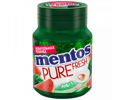 Жевательная резинка MENTOS Mentos Pure Fresh со вкусом арбуза, Россия, 54 г 