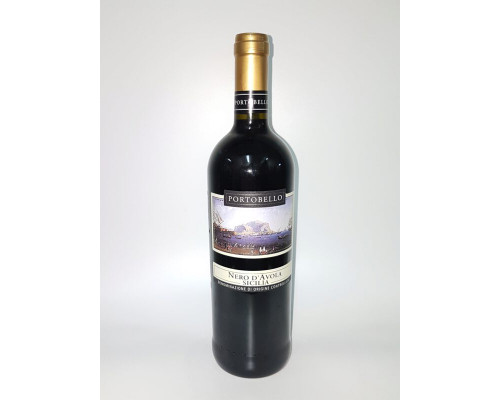 Вино "Портобелло Неро д'Авола Сицилия" 0,75л кр.сухое 13% 
