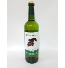 Вино "Ребарель" 0,75л ординарное белое сухое 11% 