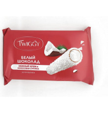 Конфеты "Twiggy Double" 185г с кокосом в белом шоколаде м/у 
