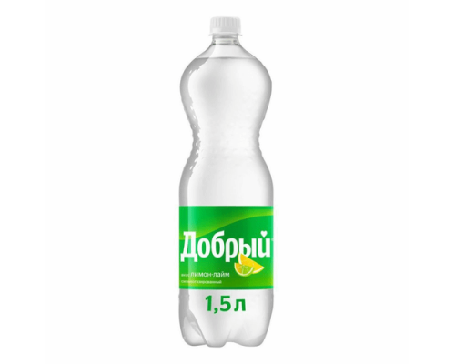 Напиток ДОБРЫЙ со вкусом лимон-лайм, газированный, Россия, 1л