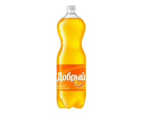 Напиток ДОБРЫЙ со вкусом апельсин с витамином С,  газированный, Россия, 1л