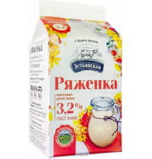 Ряженка УСТЬЯНСКОЕ 3,2% , без змж, Россия, 450г