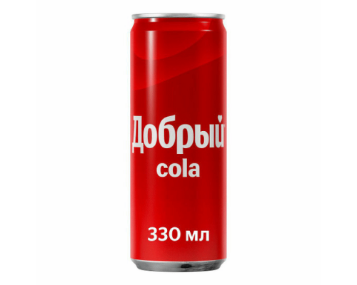 Напиток ДОБРЫЙ Кола сильногазированная, Россия, 0,33 л