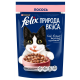 Корм консервированный для взрослых кошек FELIX Природа вкуса, лосось в соусе, полнорационный, Россия, 75г