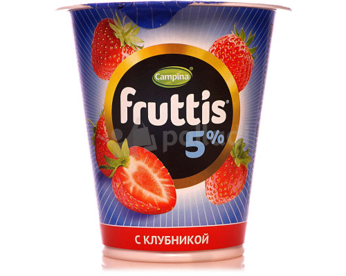 Пр.йогуртный "Фруттис" 290г с клубникой 5% пл/ст БЗМЖ