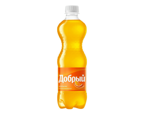 Напиток ДОБРЫЙ Апельсин с витамином С, сильногазированная, Россия, 0,5 л