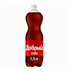 Напиток безалкогольный ДОБРЫЙ Cola, сильногазированный, Россия, 1,5л