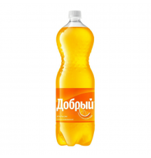Напиток безалкогольный ДОБРЫЙ Апельсин с витамином С, сильногазированный, Россия, 1,5л