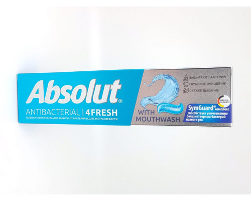 Зубная паста "Absolut" antibacterial 4FRESH 110г профилакт.