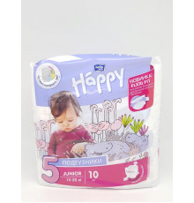 Подгузники "Bella baby Happy" 10шт Junior (12-25 кг) м/у 